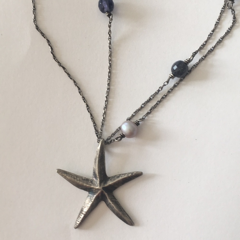 Starfish necklace by Maggie Bokor.